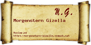 Morgenstern Gizella névjegykártya